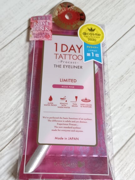 1DAY TATTOO プロキャスト ザ・アイライナー/K-パレット/リキッドアイライナーを使ったクチコミ(3枚目)