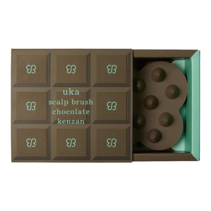 uka scalp brush chocolate kenzan / uka