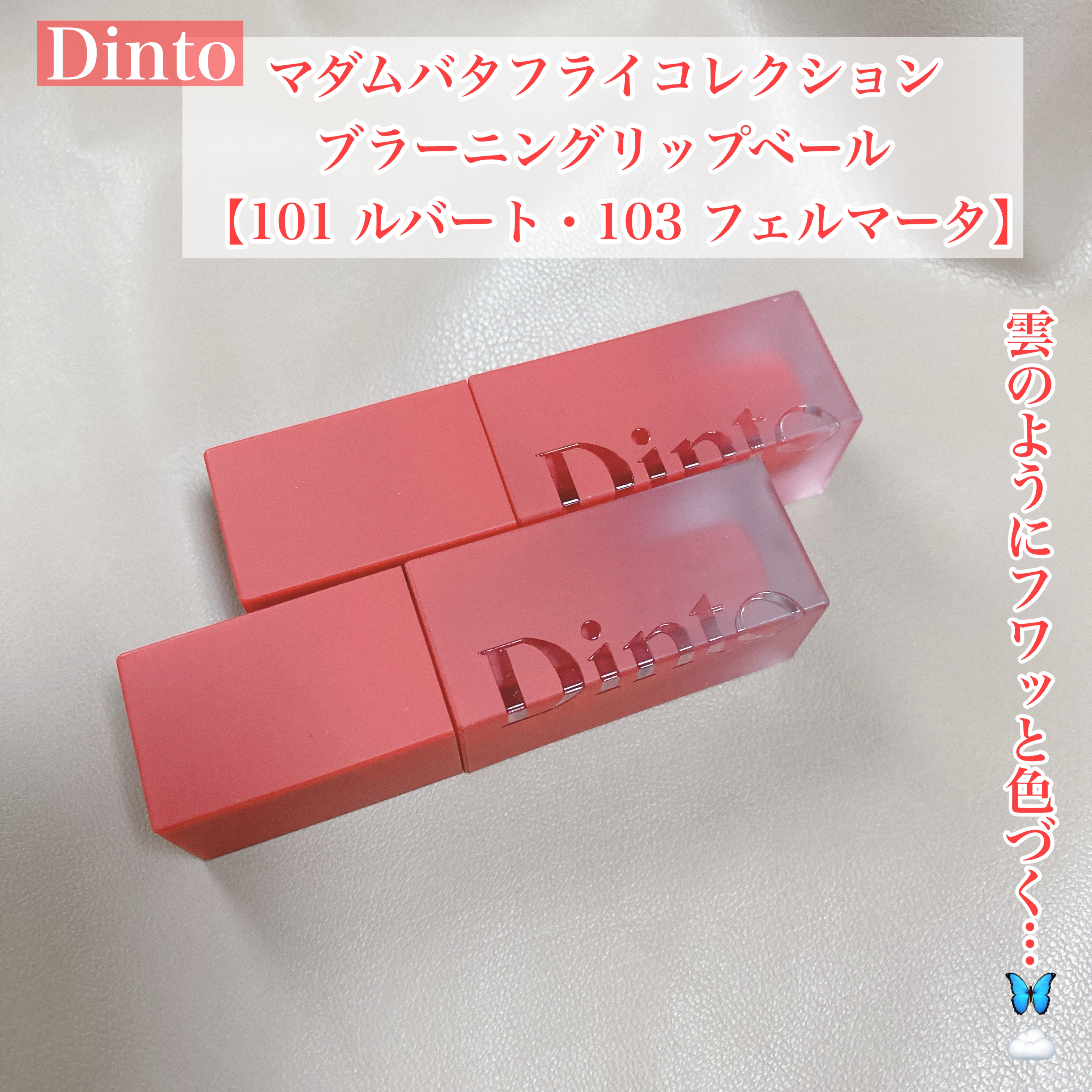 マダムバタフライコレクション ブラーニングリップベール/Dinto/口紅を使ったクチコミ（1枚目）