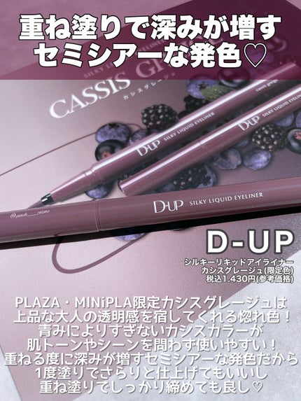シルキーリキッドアイライナーWP/D-UP/リキッドアイライナーを使ったクチコミ(2枚目)