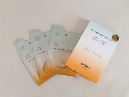 ディープモイスチャー マスク (ケアクリーム付き)/cerXcer/シートマスク・パックを使ったクチコミ(1枚目)