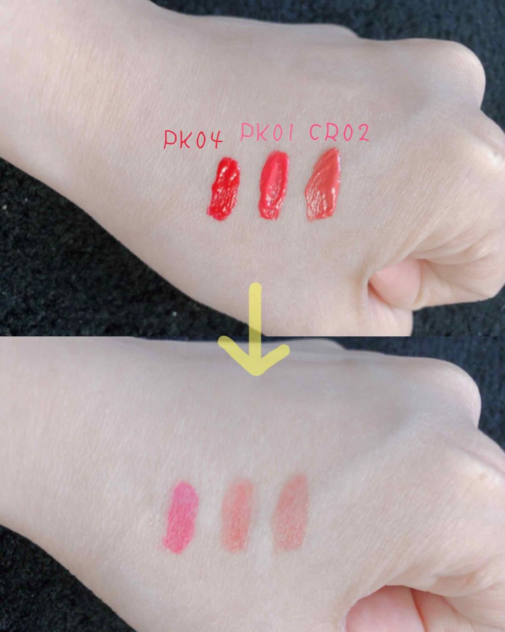 アピュー ウォーターライト ティント/A’pieu/リップティントを使ったクチコミ（3枚目）