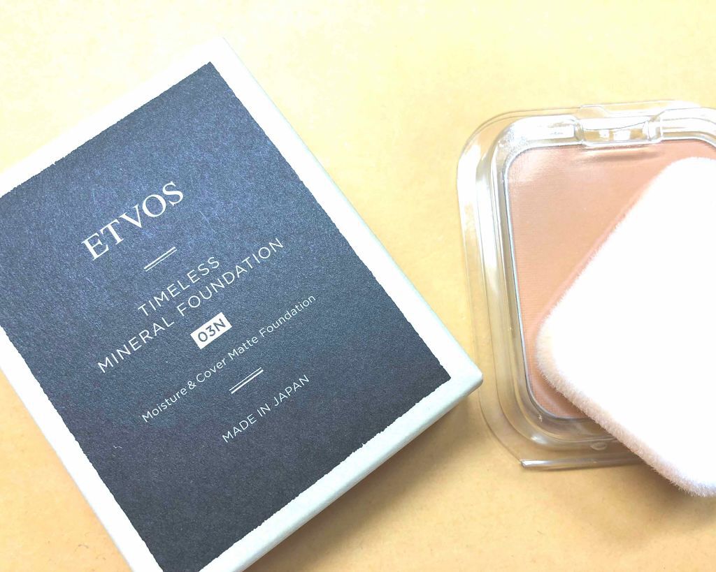 タイムレスミネラルファンデーション／SPF26PA++/エトヴォス/パウダーファンデーションを使ったクチコミ（1枚目）
