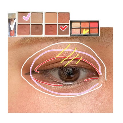 ピースマッチングシャドウパレット/HOLIKA HOLIKA/アイシャドウパレットを使ったクチコミ(2枚目)