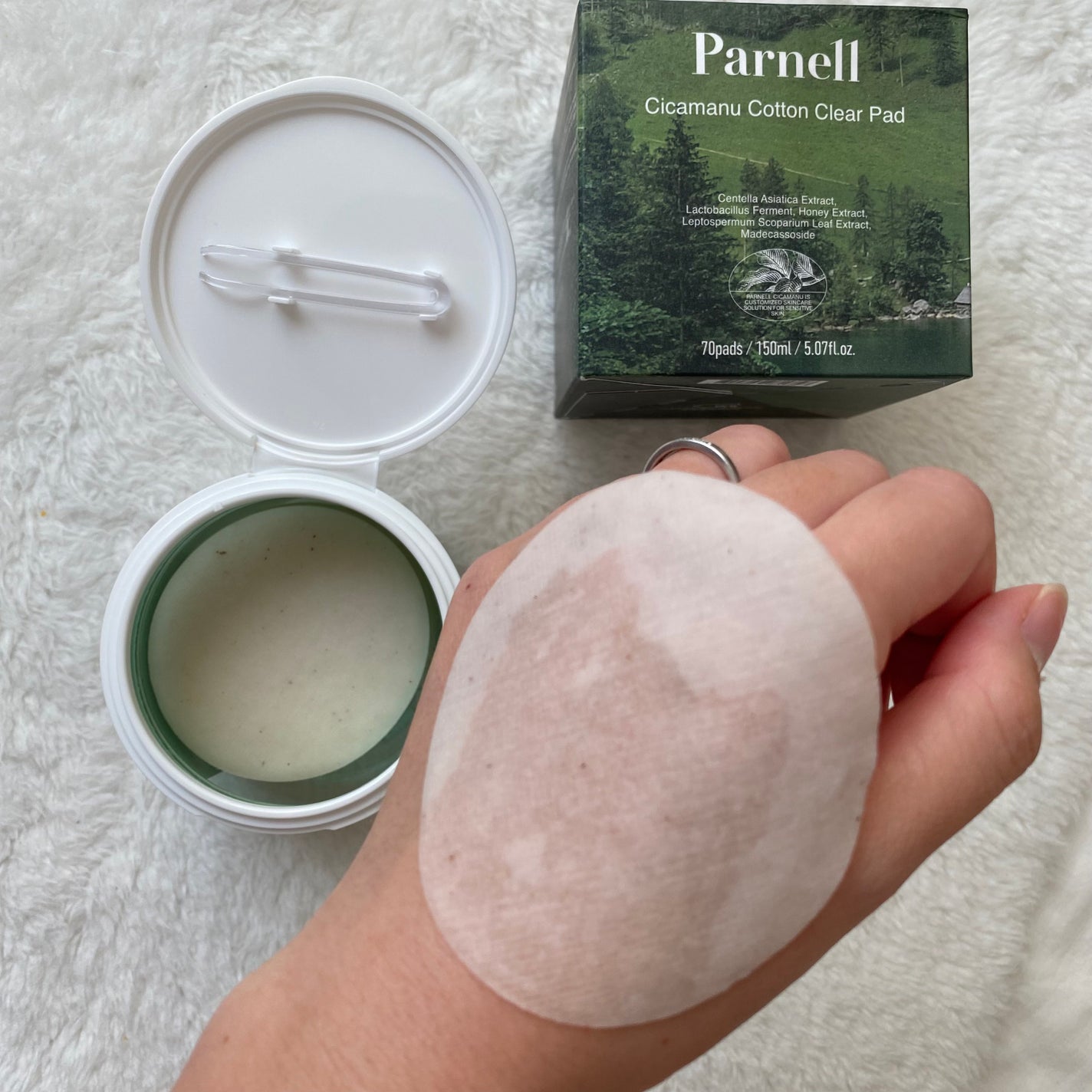 シカマヌ コットンクリアパッド/parnell/トナーパッドを使ったクチコミ(8枚目)