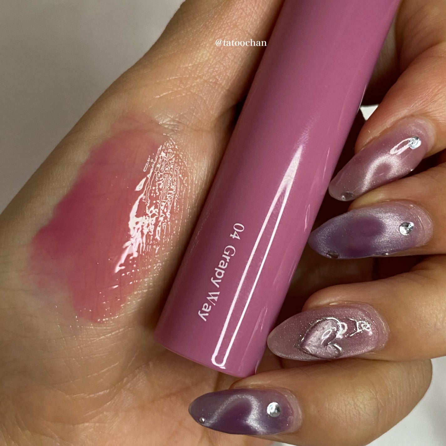 グラスティングカラーグロス/rom&nd/リップグロスを使ったクチコミ(3枚目)