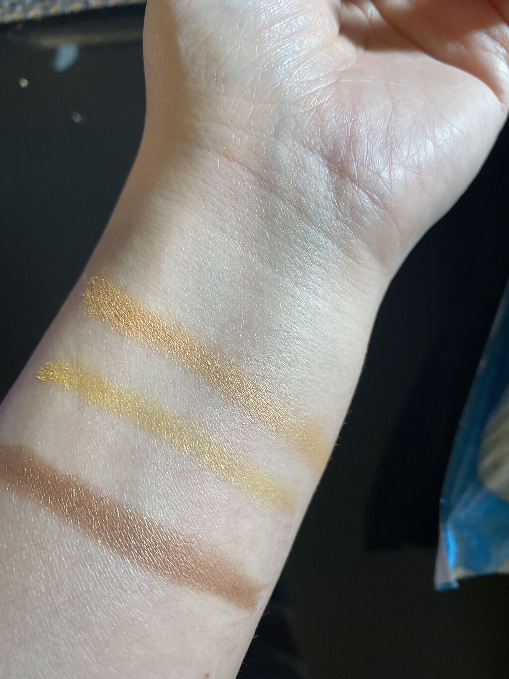 パーツリサイズシャドウ YL-1 キャメルイエロー/KATE/アイシャドウパレットを使ったクチコミ（3枚目）