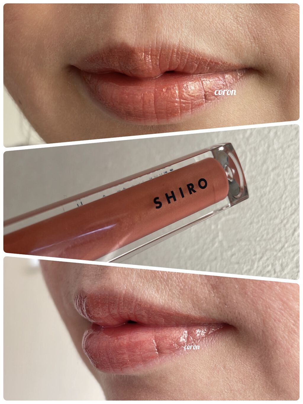 エッセンスリップオイルカラー/SHIRO/リップオイルを使ったクチコミ（2枚目）