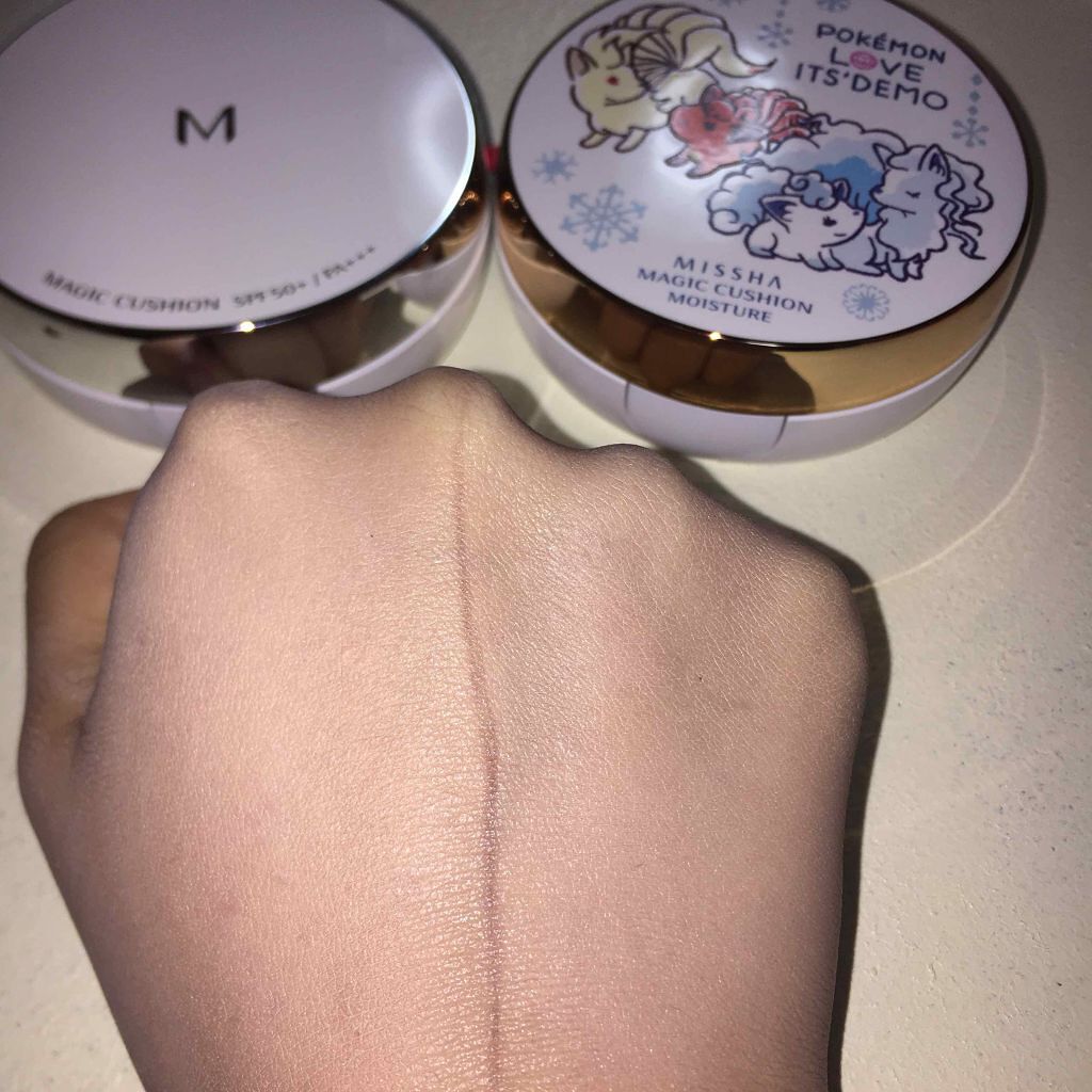 M クッション ファンデーション(モイスチャー)/MISSHA/クッションファンデーションを使ったクチコミ(3枚目)