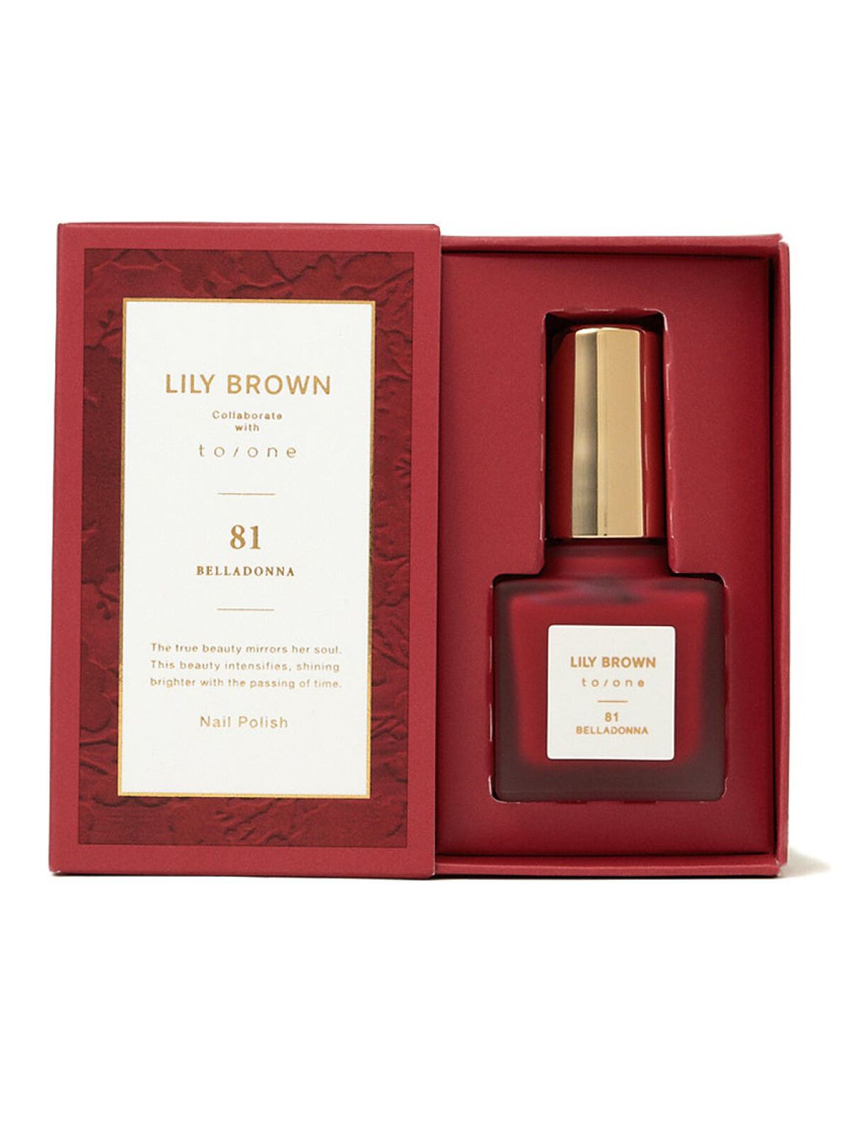 LILY BROWN×to/one ネイルポリッシュ ex81：BELLADONNA