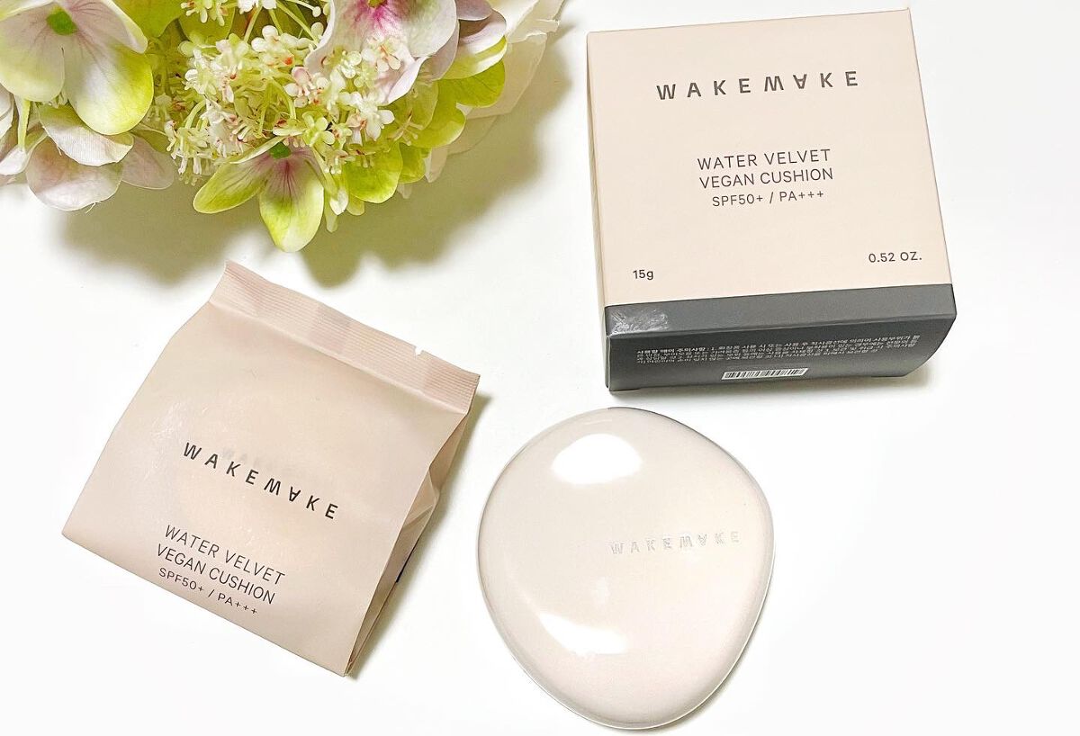 wakemake ウォーターベルベットヴィーガンクッションのクチコミ「WAKEMAKE ウォーターベルベットヴィーガンクッション

ウォーターベース31%

ウォー.....」（1枚目）