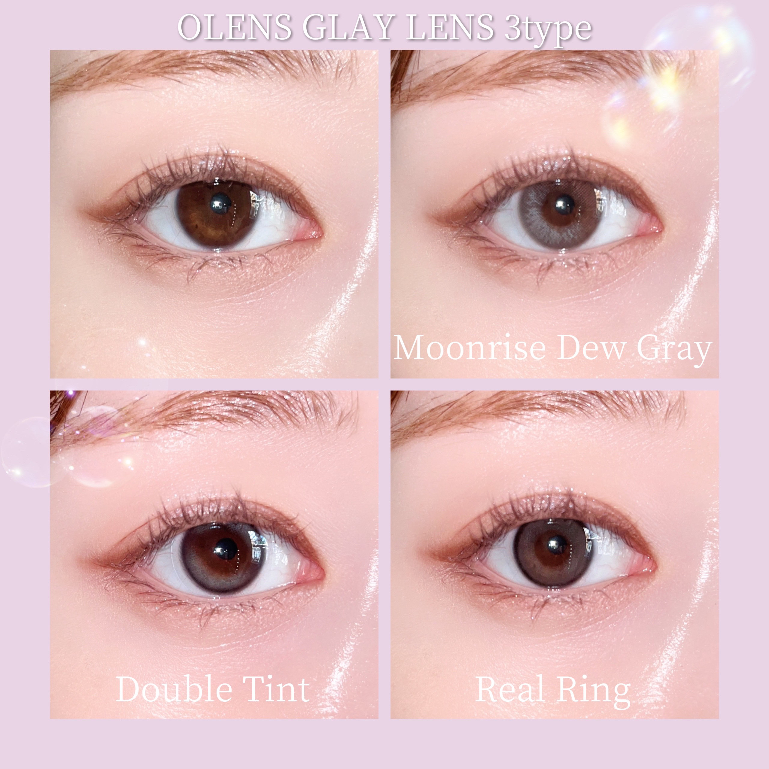 Moonrise Dew Gray/POPLENS/１ヶ月（１MONTH）カラコンを使ったクチコミ（1枚目）