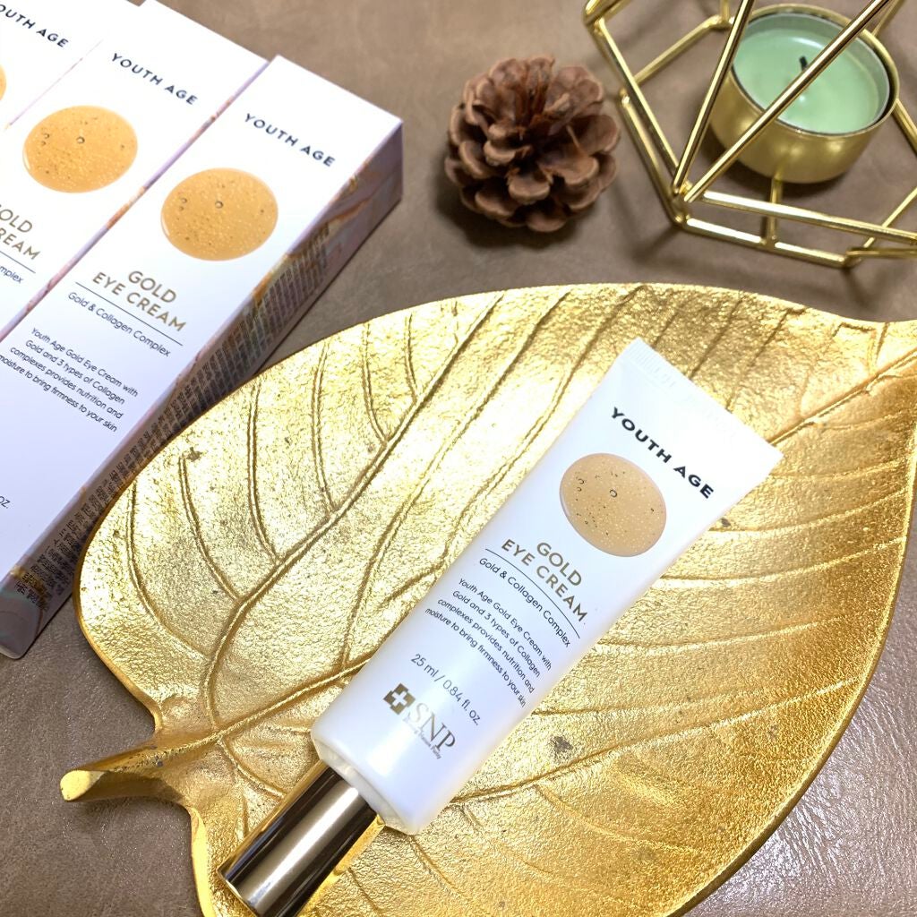ユースエイジゴールドアイクリーム/SNP/アイケア・アイクリームを使ったクチコミ(1枚目)