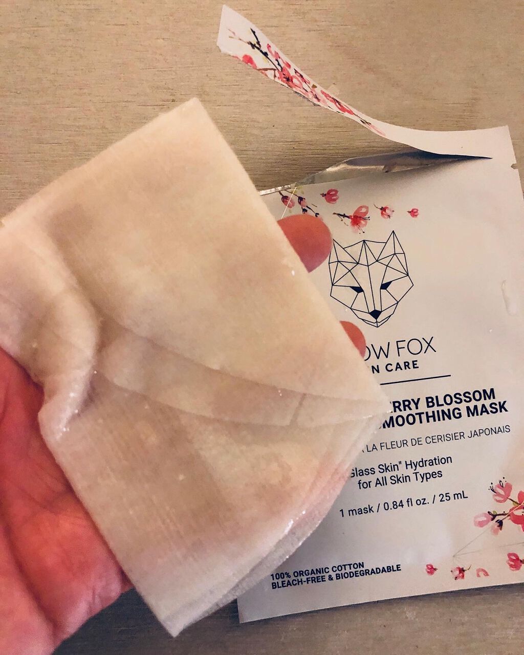 桜&ホワイトティー スムージング マスク/SNOW FOX SKINCARE/シートマスク・パックを使ったクチコミ(3枚目)