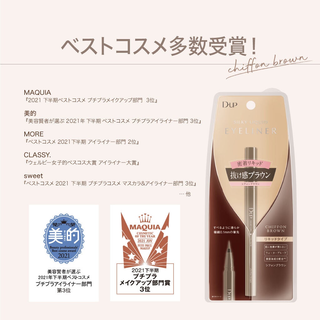 シルキーリキッドアイライナーWP/D-UP/リキッドアイライナーを使ったクチコミ(2枚目)