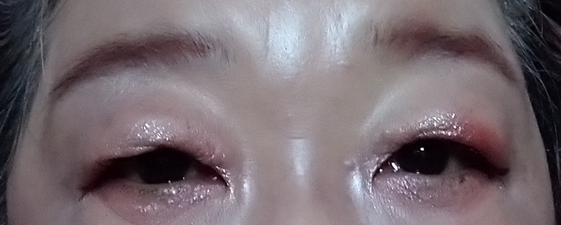 3色マロンアイシャドウパレット 03 ほろ酔いワイン（しっとりパールラメ）/LEEMEMBER/アイシャドウパレットを使ったクチコミ（2枚目）