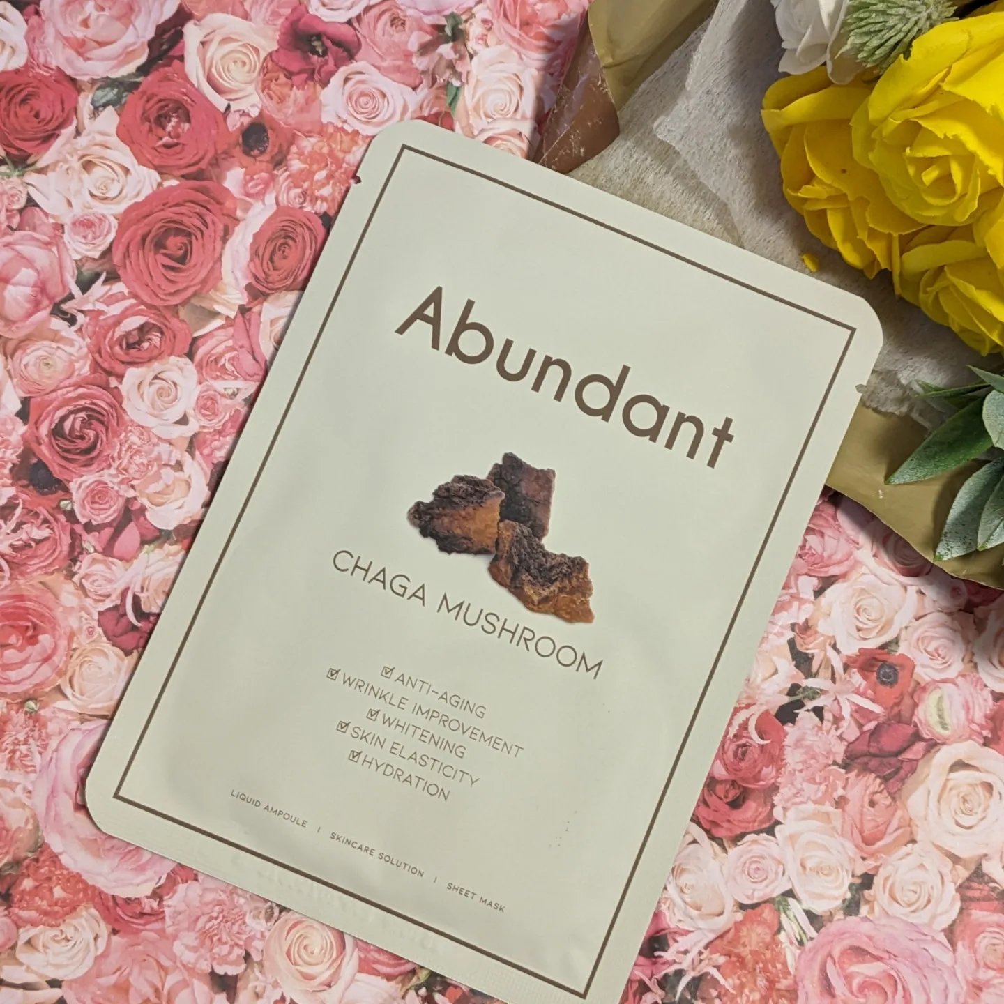 チャーガマッシュルームウォータージェルマスク/Abundant/シートマスク・パックを使ったクチコミ（2枚目）