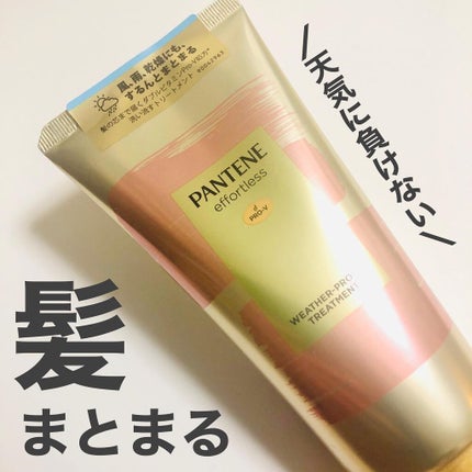 パンテーン エフォートレス ウェザープルーフ トリートメント /パンテーン/洗い流すヘアトリートメントを使ったクチコミ(1枚目)