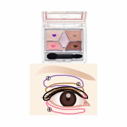 【旧品】パーフェクトスタイリストアイズ/キャンメイク/アイシャドウパレットを使ったクチコミ(3枚目)