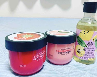 ボディヨーグルト ピンクグレープフルーツ/THE BODY SHOP/ボディローションを使ったクチコミ（1枚目）