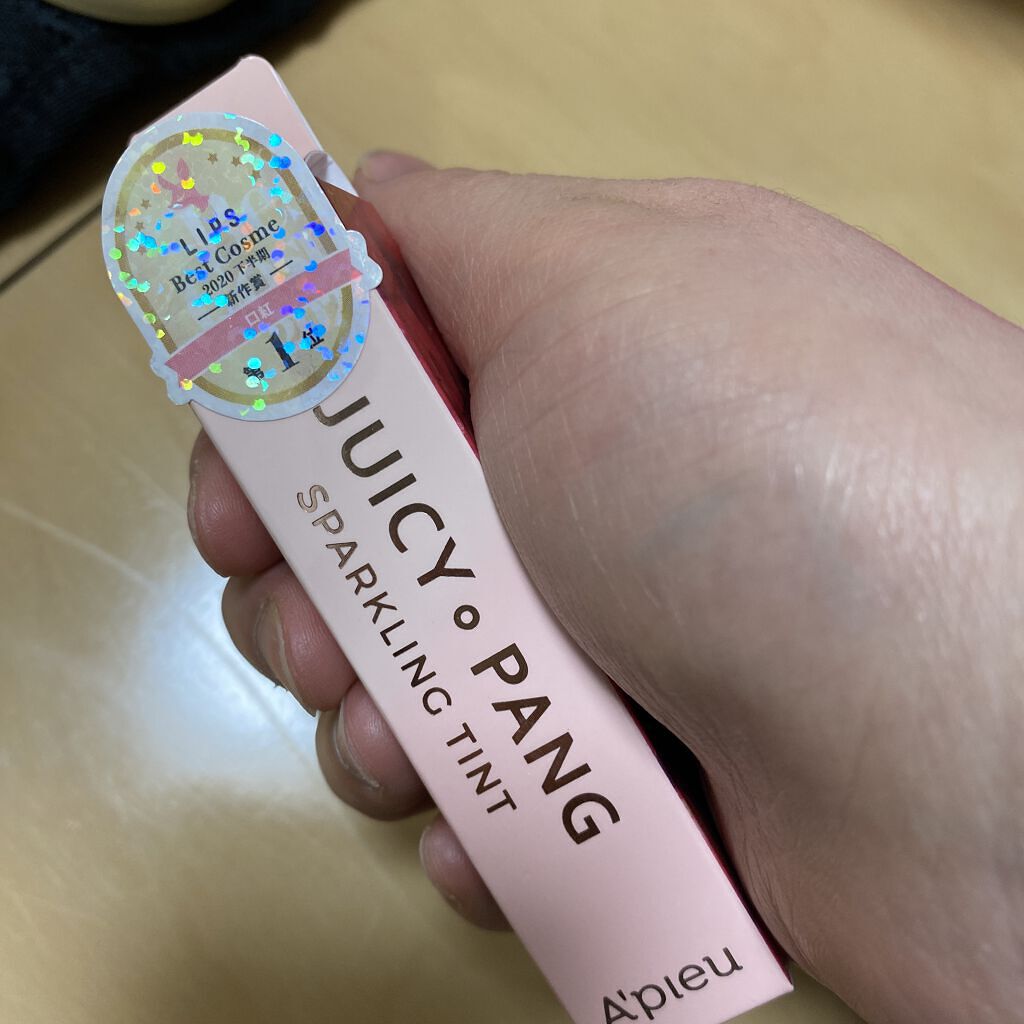 アピュー ジューシーパン スパークリングティント/A’pieu/口紅を使ったクチコミ（3枚目）