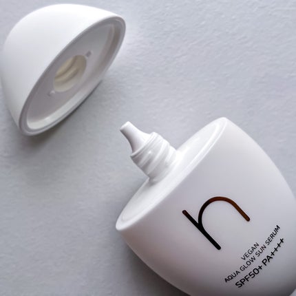 ヴィーガンアクアグロウサンセラム/HAMEL/日焼け止めローションを使ったクチコミ(2枚目)