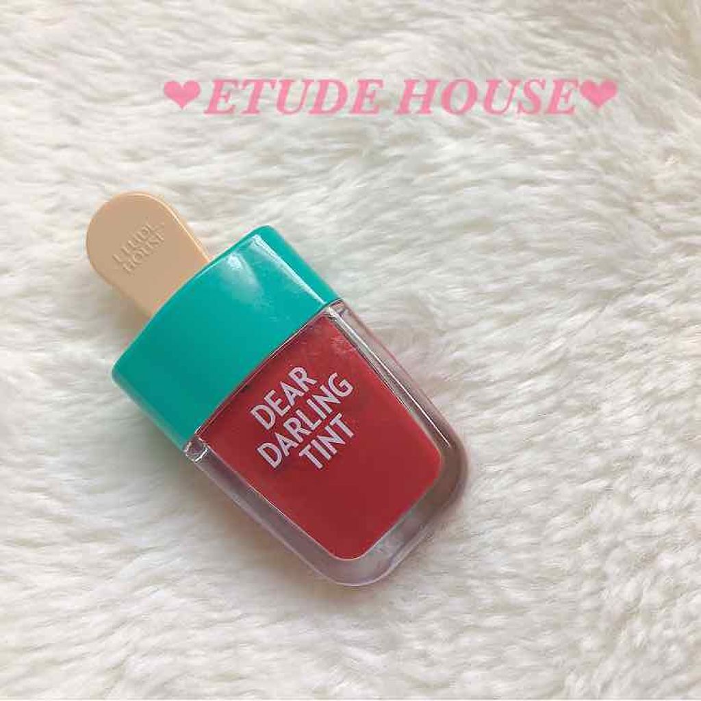ディアダーリン ウォータージェルティント (アイスティント)/ETUDE/口紅を使ったクチコミ(1枚目)