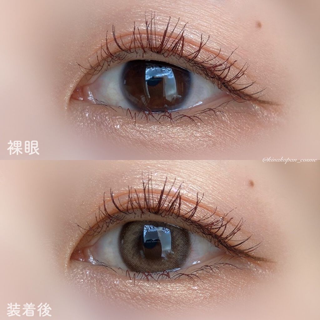 Adorable Kristin ブラウン/Hapa kristin/カラーコンタクトレンズを使ったクチコミ（2枚目）