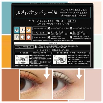 バランシングカラーパレット/KATE/アイシャドウパレットを使ったクチコミ(3枚目)