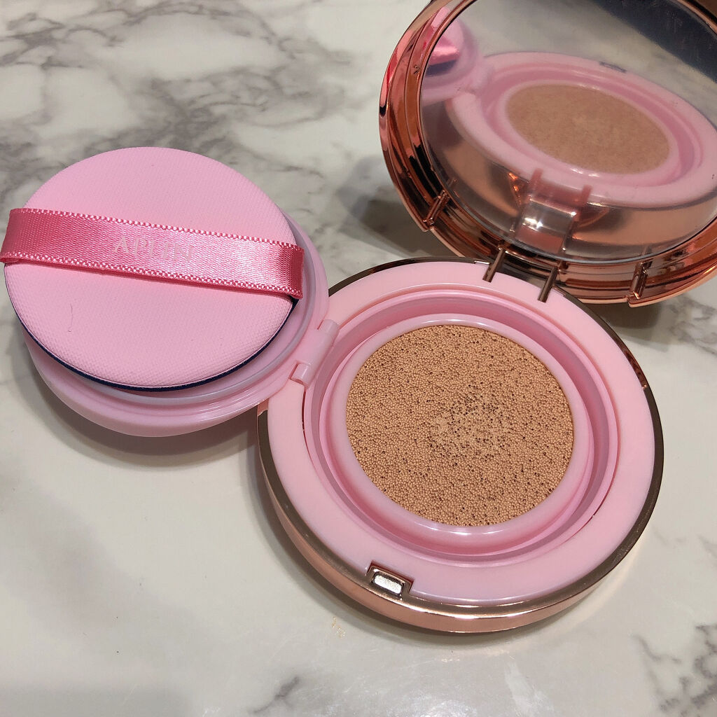 ピンクティーツリーカバークッション/APLIN/クッションファンデーションを使ったクチコミ（2枚目）