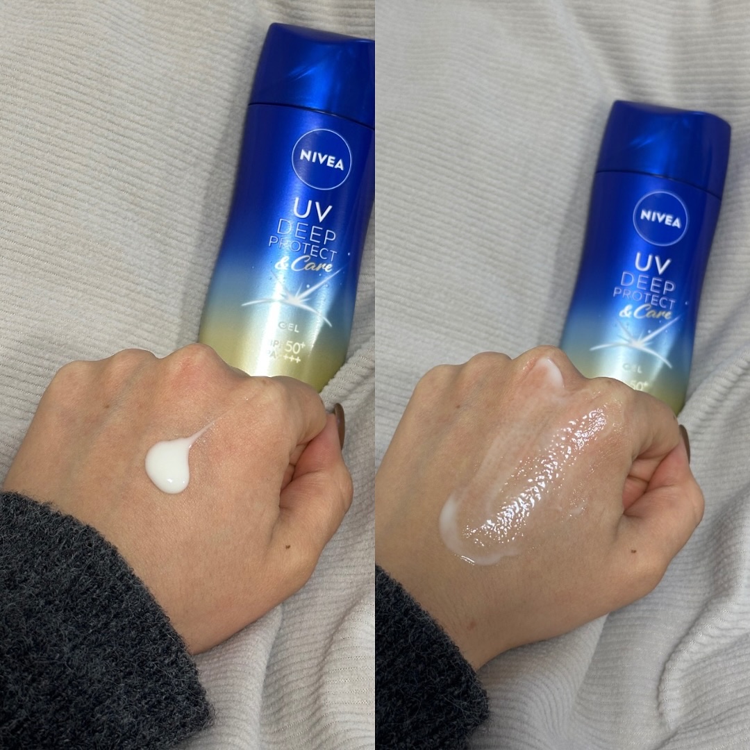 ニベアUV ディープ プロテクト＆ケア ジェル/ニベア/日焼け止めジェルを使ったクチコミ（3枚目）