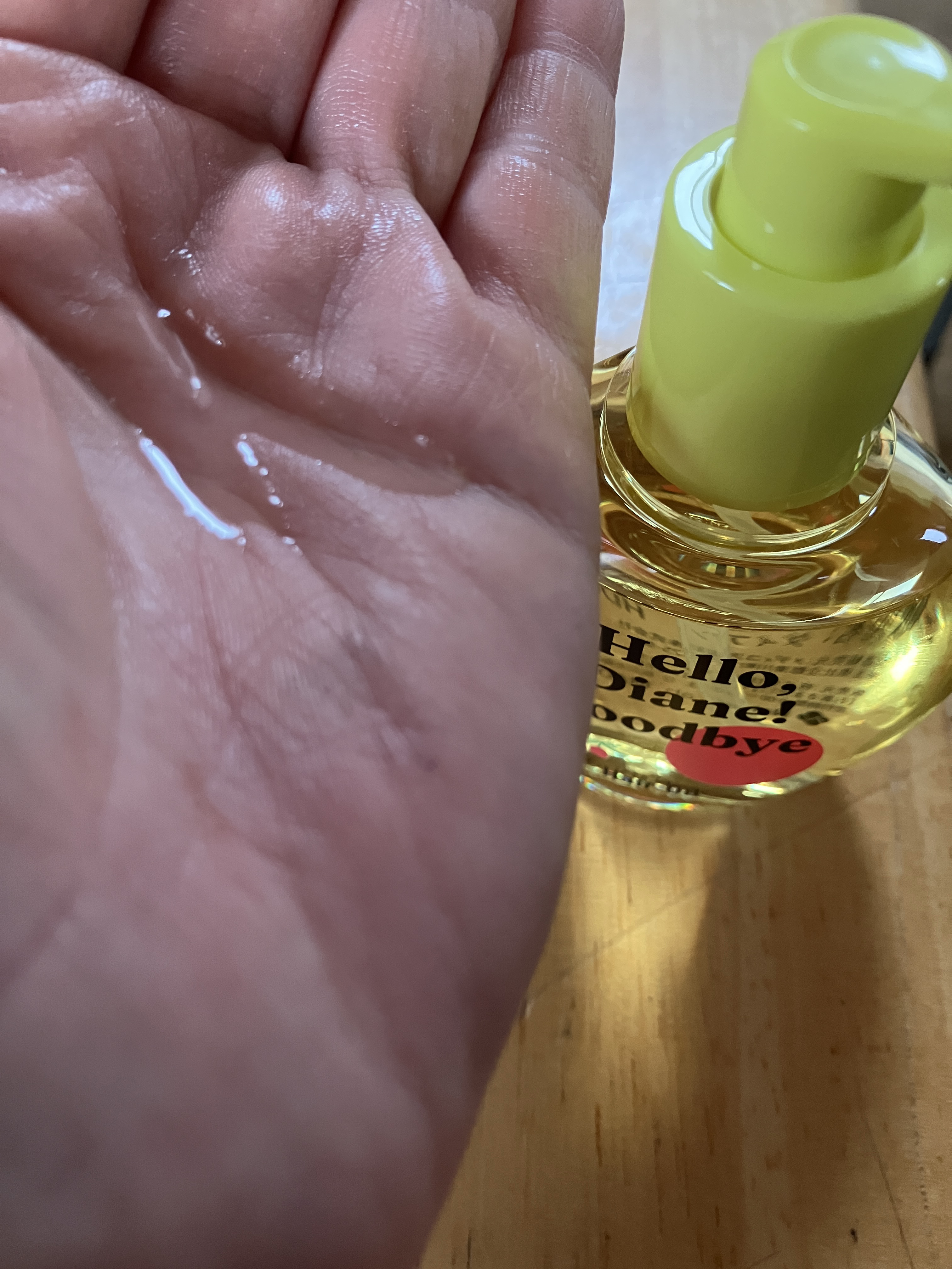 ハローダイアン グッバイ うるおい補修ヘアオイル/ダイアン/ヘアオイルを使ったクチコミ（2枚目）