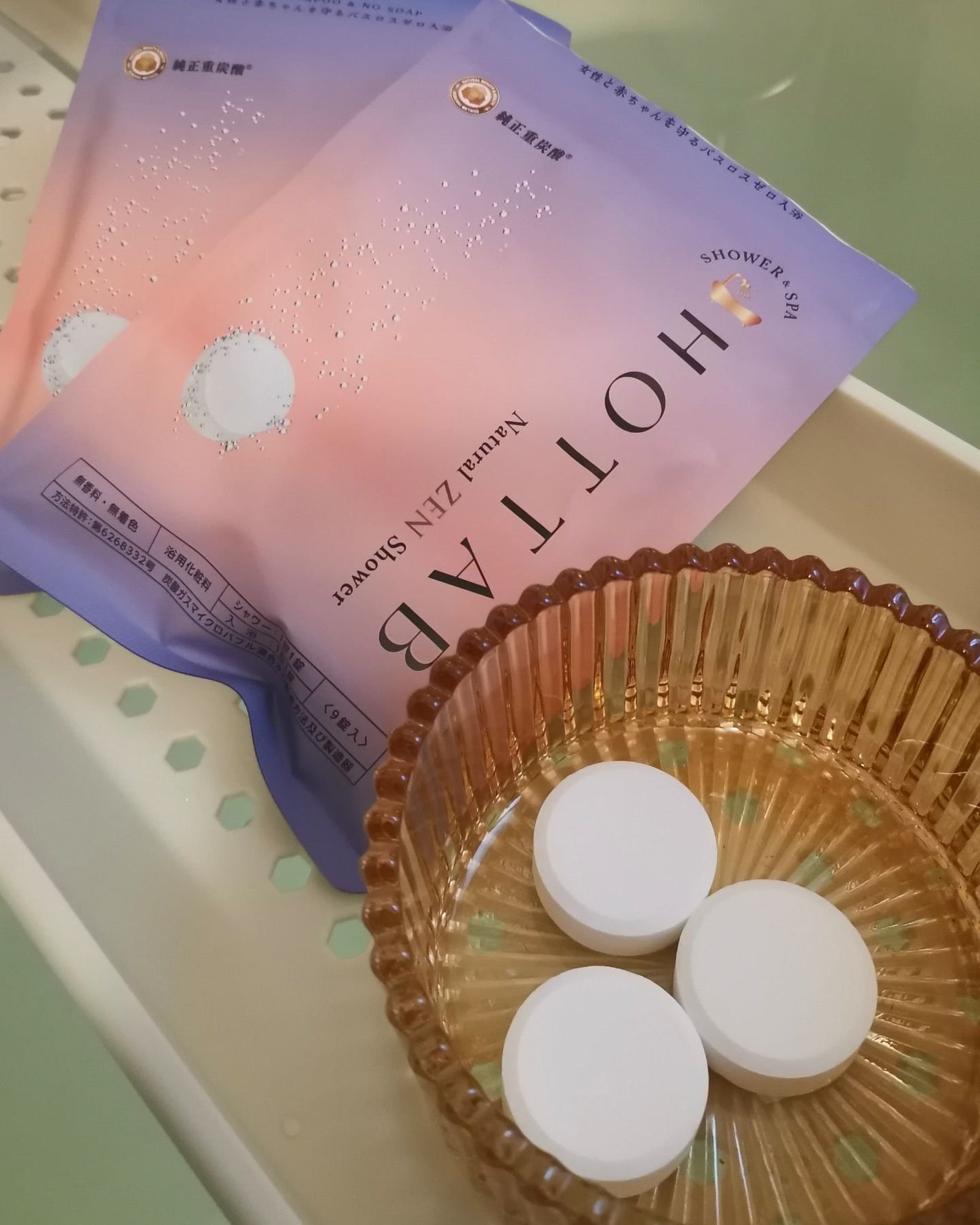 HOT TAB NATURAL ZEN SHOWER/HOT TAB/炭酸系入浴剤を使ったクチコミ(2枚目)