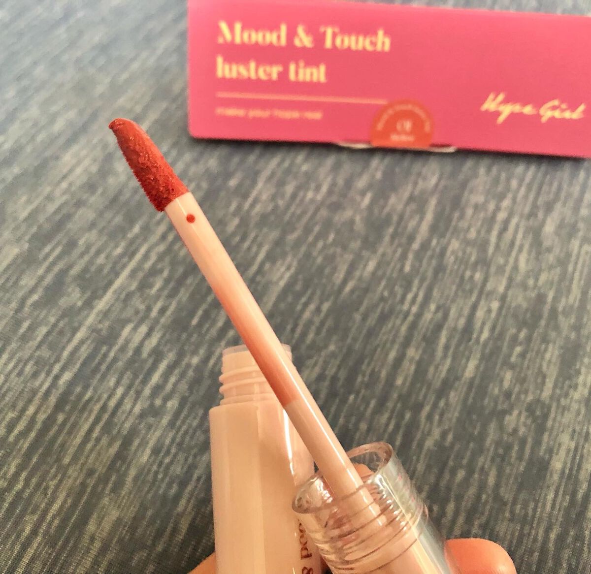ムードアンドタッチラスターティント/Hope Girl/リップティントを使ったクチコミ(2枚目)