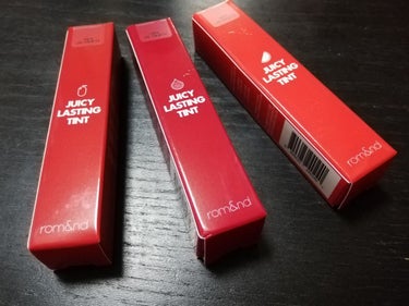 
韓国コスメ購入品💄
ーーーーーーーーーーーーーーーーーーーーーーーーーーーー
rom&nd(ロムアンド)
JUICY LASTING TINT 

#03 SUMMER SCENT    甘く熟したス