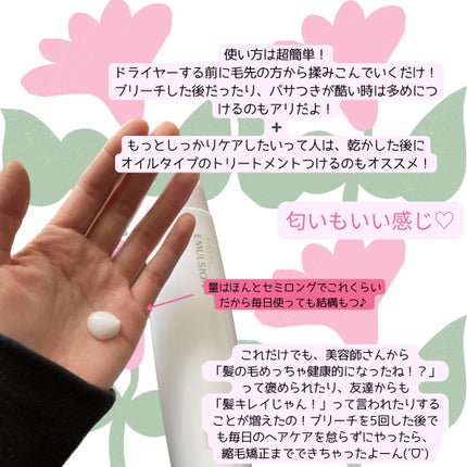 リケラエマルジョン/リトルサイエンティスト/ヘアミルクを使ったクチコミ(4枚目)