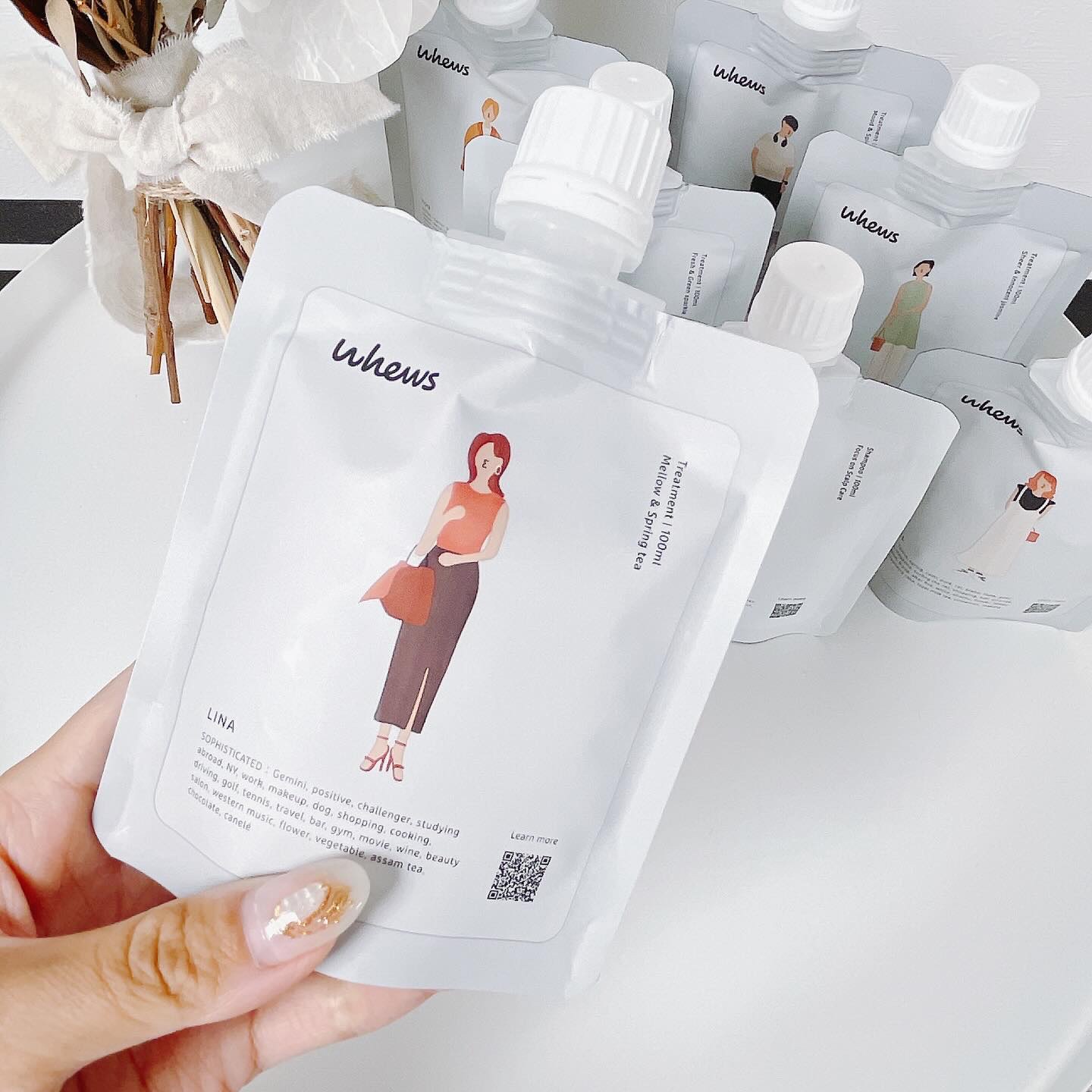 ダメージケア＆モイスト シャンプー ミニパウチ 100mL/whews/市販シャンプーを使ったクチコミ（3枚目）