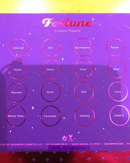 フォーチュンパレット/ColourPop/アイシャドウパレットを使ったクチコミ(2枚目)