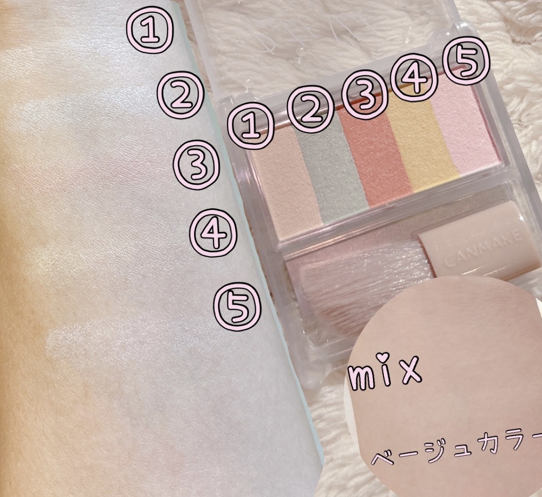 パステルヴェールコンシーラー/キャンメイク/パレットコンシーラーを使ったクチコミ（2枚目）