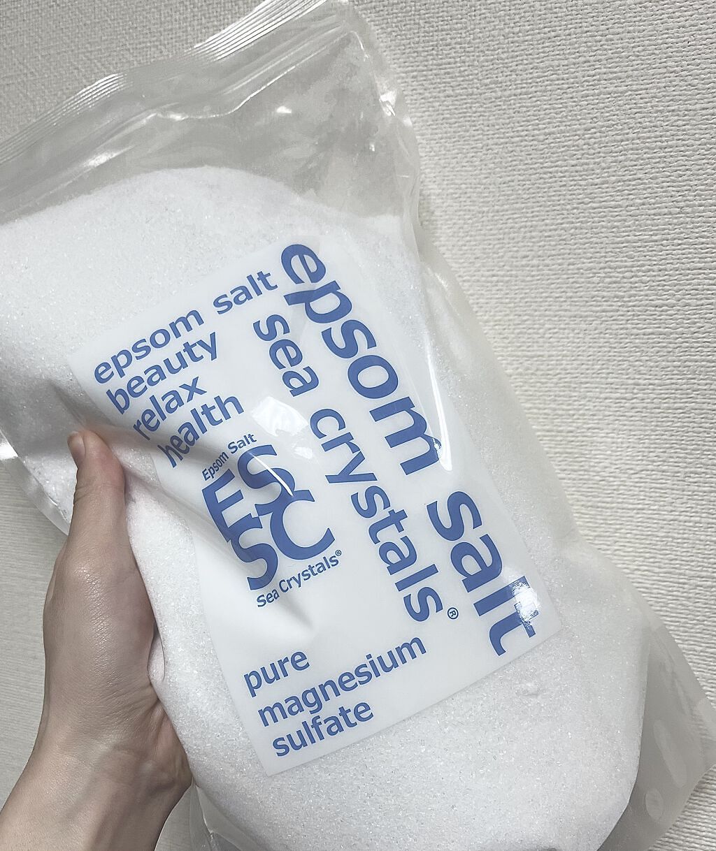 シークリスタルス エプソムソルト オリジナル/sea crystals/無機塩系入浴剤を使ったクチコミ（1枚目）