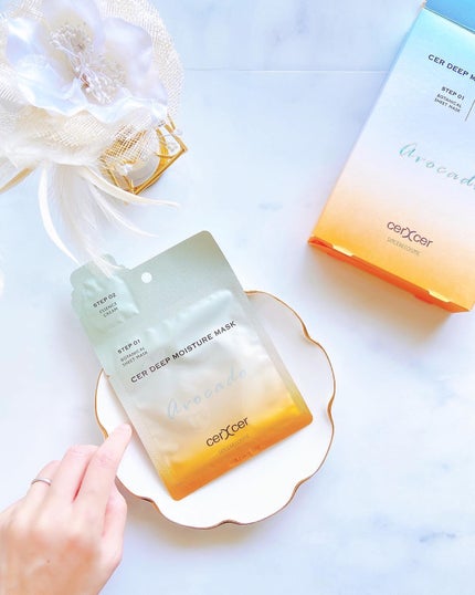 ディープモイスチャー マスク (ケアクリーム付き)/cerXcer/シートマスク・パックを使ったクチコミ(3枚目)