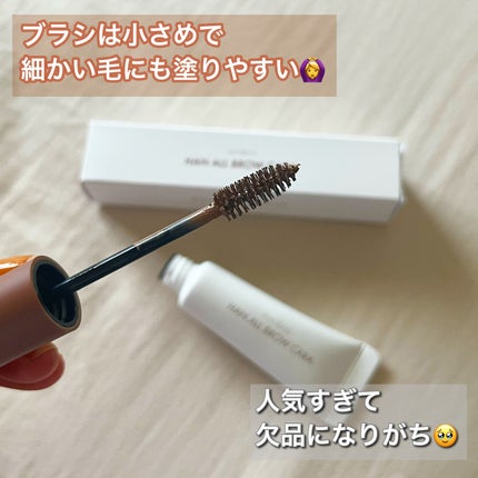 ハンオールブロウカラ/rom&nd/眉マスカラを使ったクチコミ(2枚目)