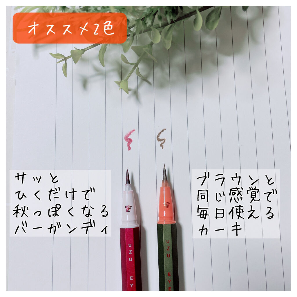 EYE OPENING LINER/UZU BY FLOWFUSHI/リキッドアイライナーを使ったクチコミ（2枚目）