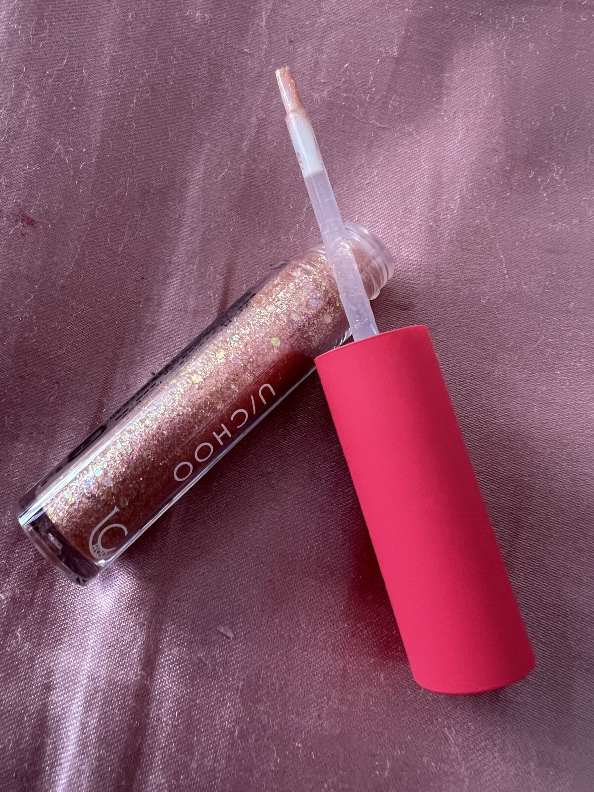  ワオ アイ グリッター ハニーピンク(HONEY PINK)/U/CHOO/グリッターを使ったクチコミ（2枚目）