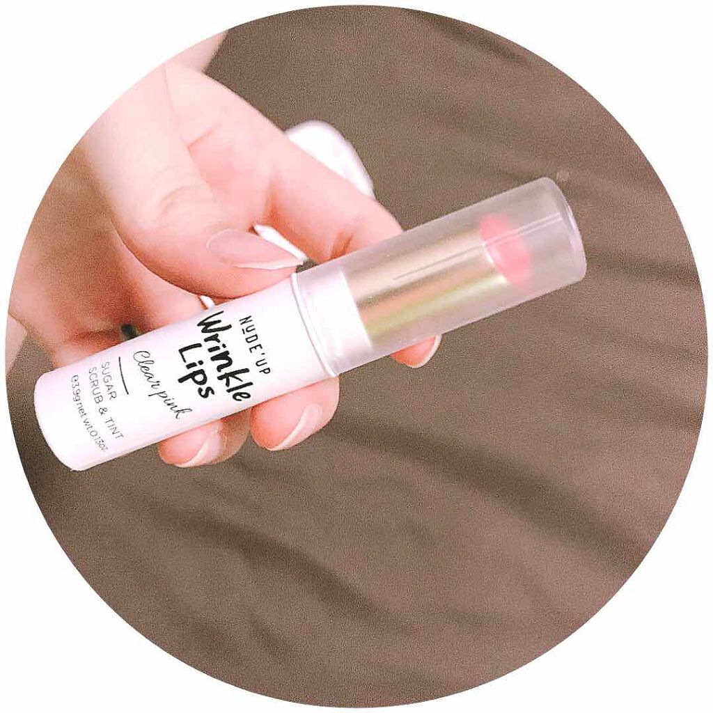 リンクルリップス クリアピンク/NUDE'up/口紅を使ったクチコミ（1枚目）