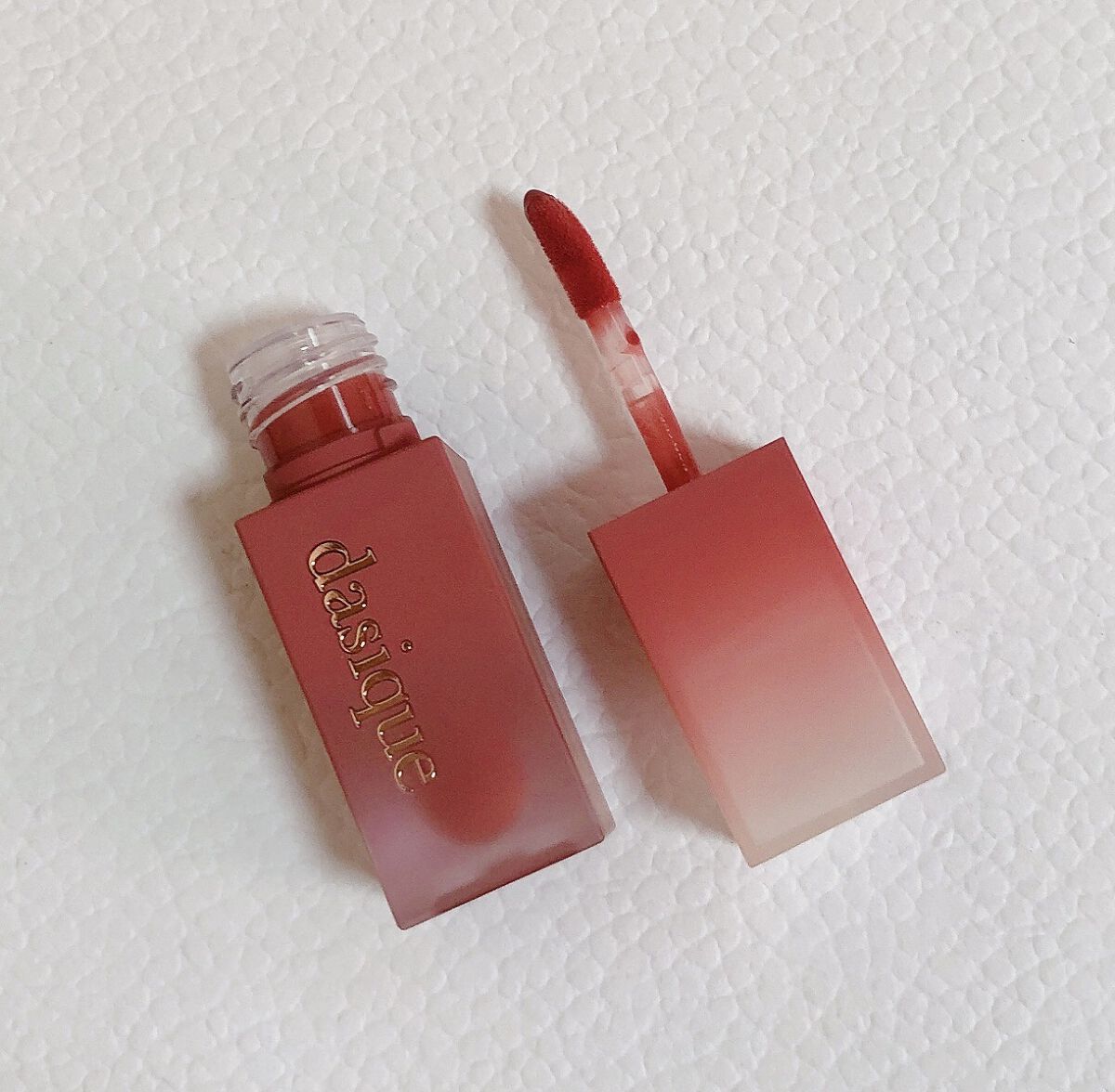 クリームドゥローズティント/dasique/リップティントを使ったクチコミ（3枚目）