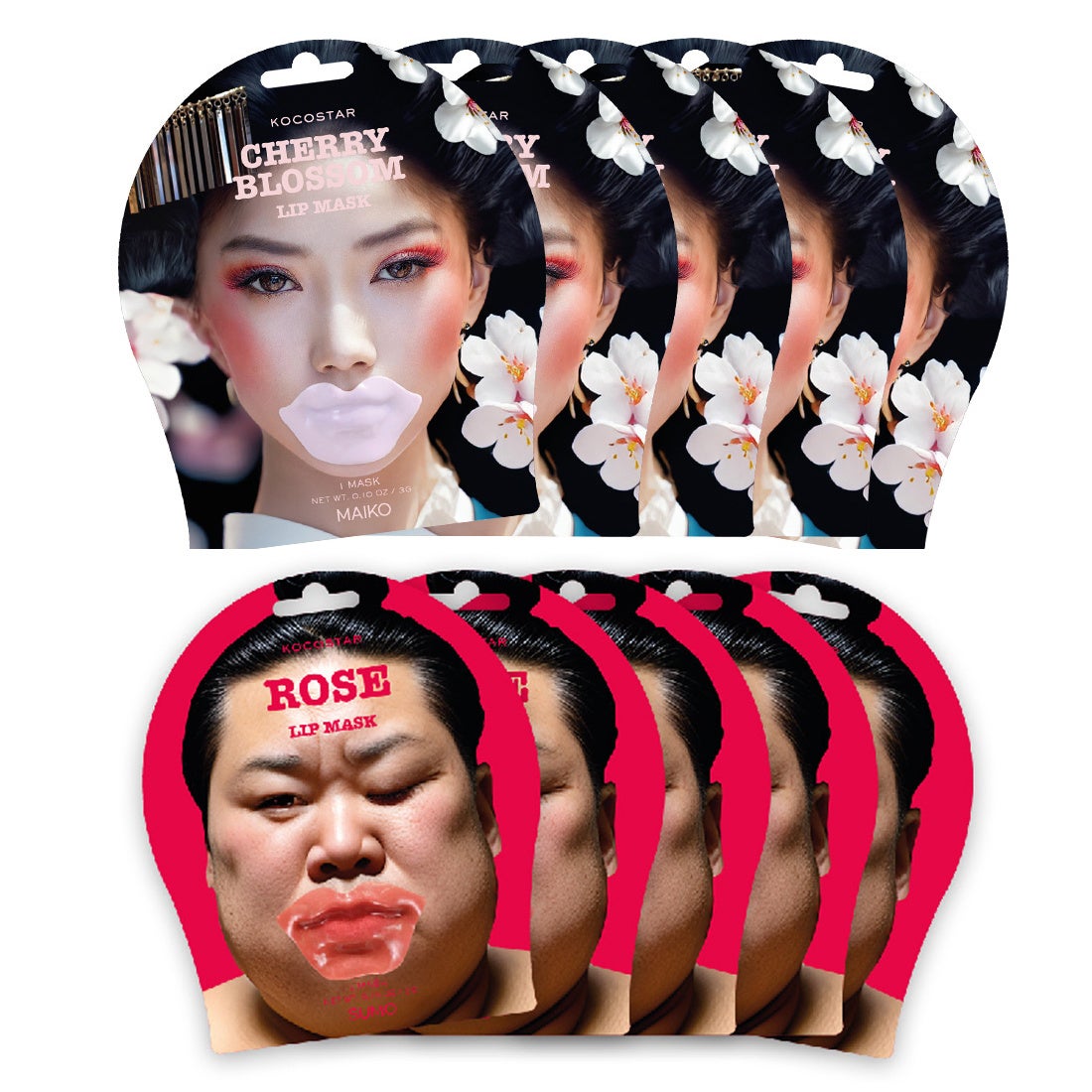 KOCOSTAR(ココスター) KOCOSTAR ローズリップマスク 舞妓さん&お相撲さん ２種スペシャルセット