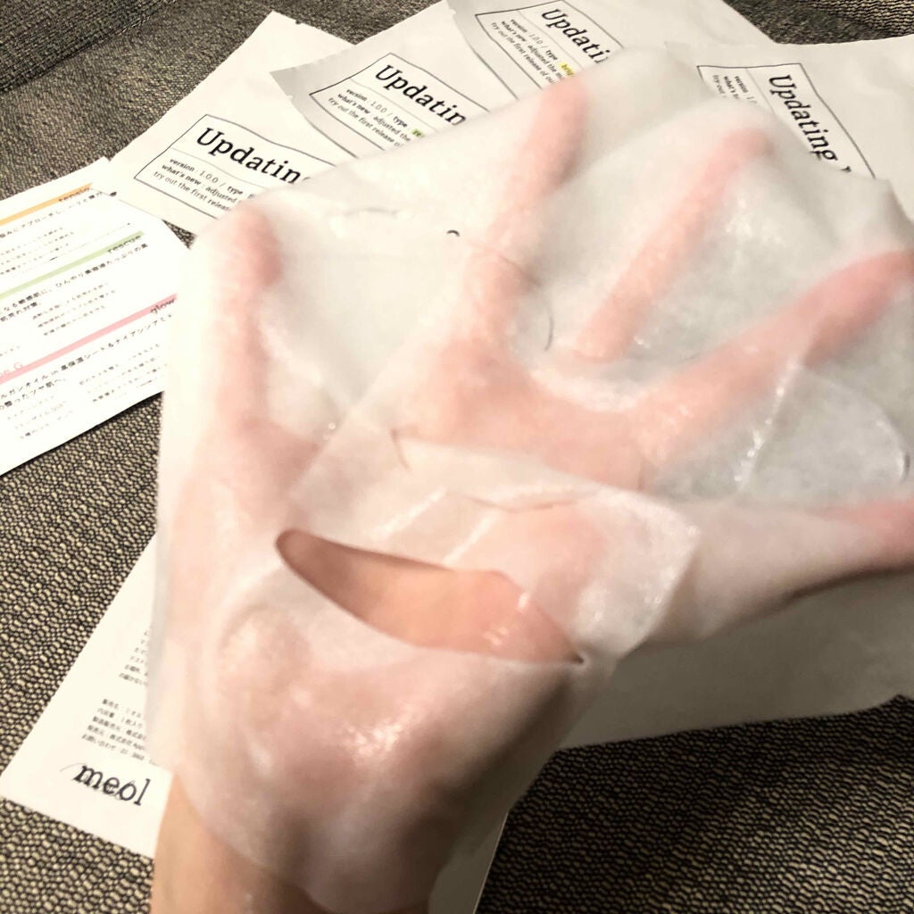 Updating Mask 1.0.0 5タイプセット 1セット5枚入り/meol/シートマスク・パックを使ったクチコミ(4枚目)