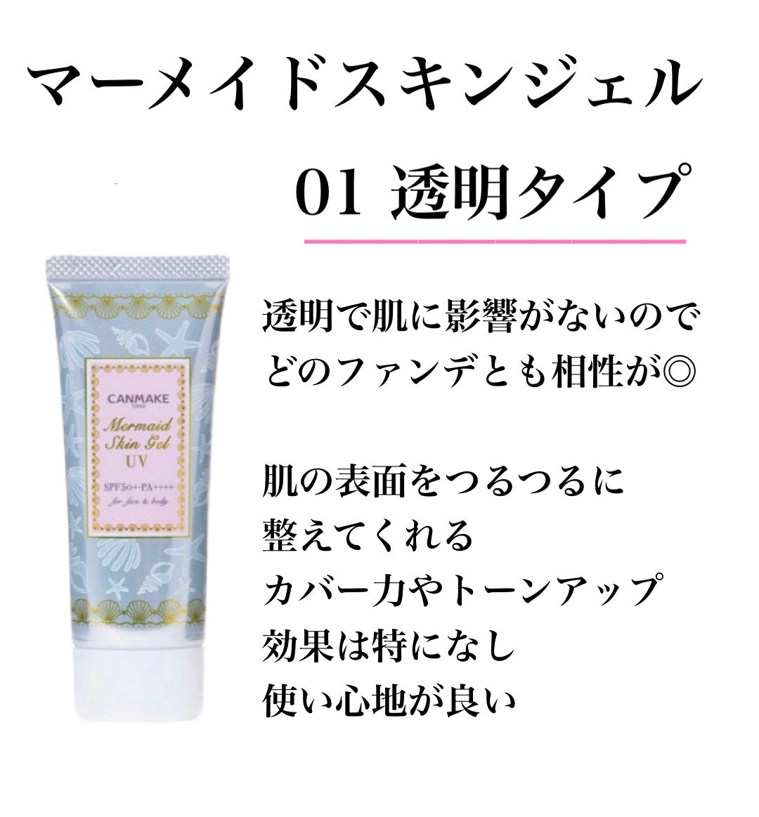 マーメイドスキンジェルUV/キャンメイク/日焼け止めジェルを使ったクチコミ(2枚目)