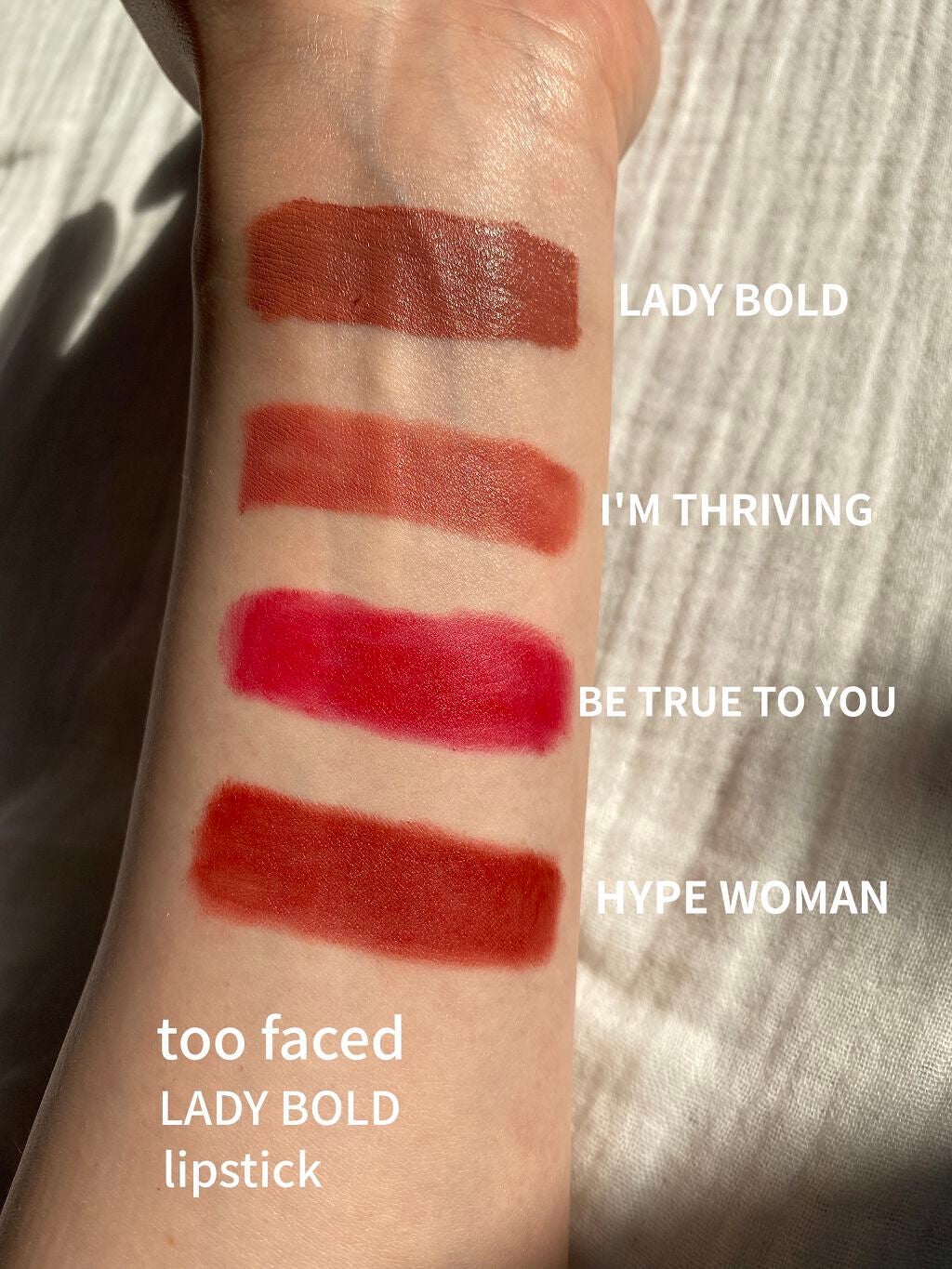 レディ ボールド リップスティック/Too Faced/口紅を使ったクチコミ(1枚目)